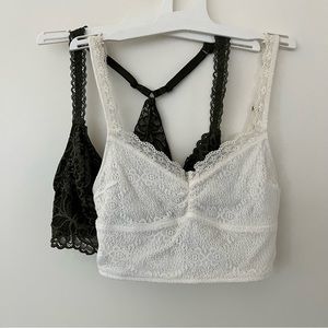 Bralettes white and green